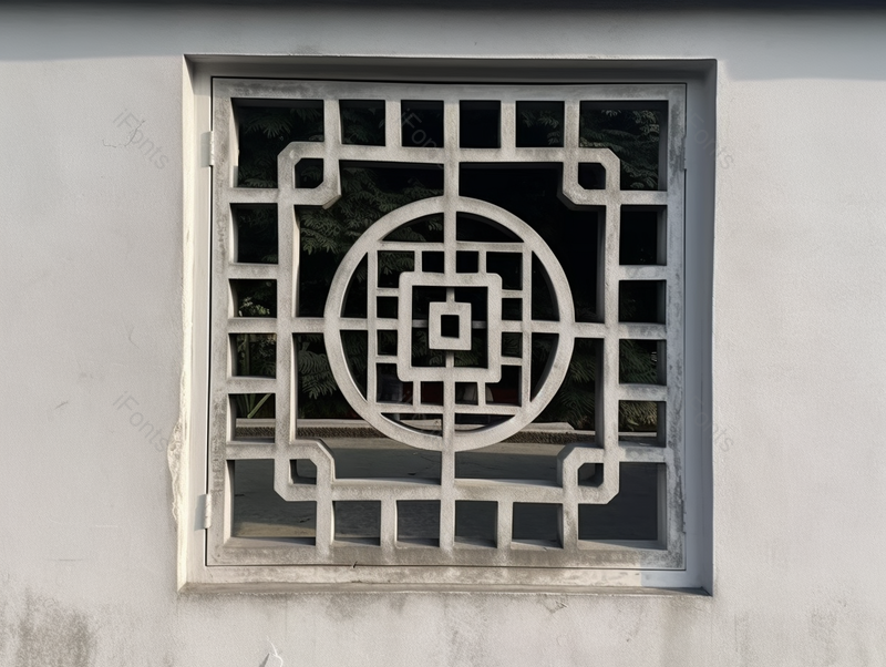 传统庭院的水泥墙面花纹窗户背景,高清,摄影图,摄影图片,图片大全,摄影图免费下载